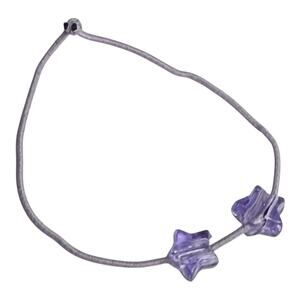 American Girl Hair Tie Accessory Starflower Outfit Purple Stars Ponytail Elastic